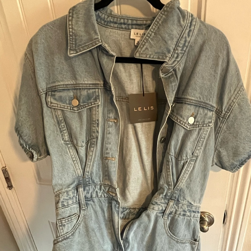 Denim Romper